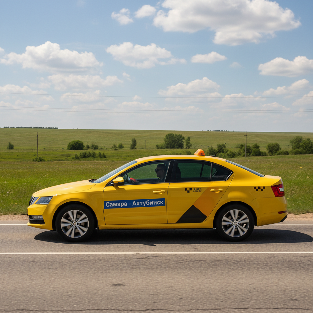 Жёлтая Skoda Octavia - Самара - Ахтубинск