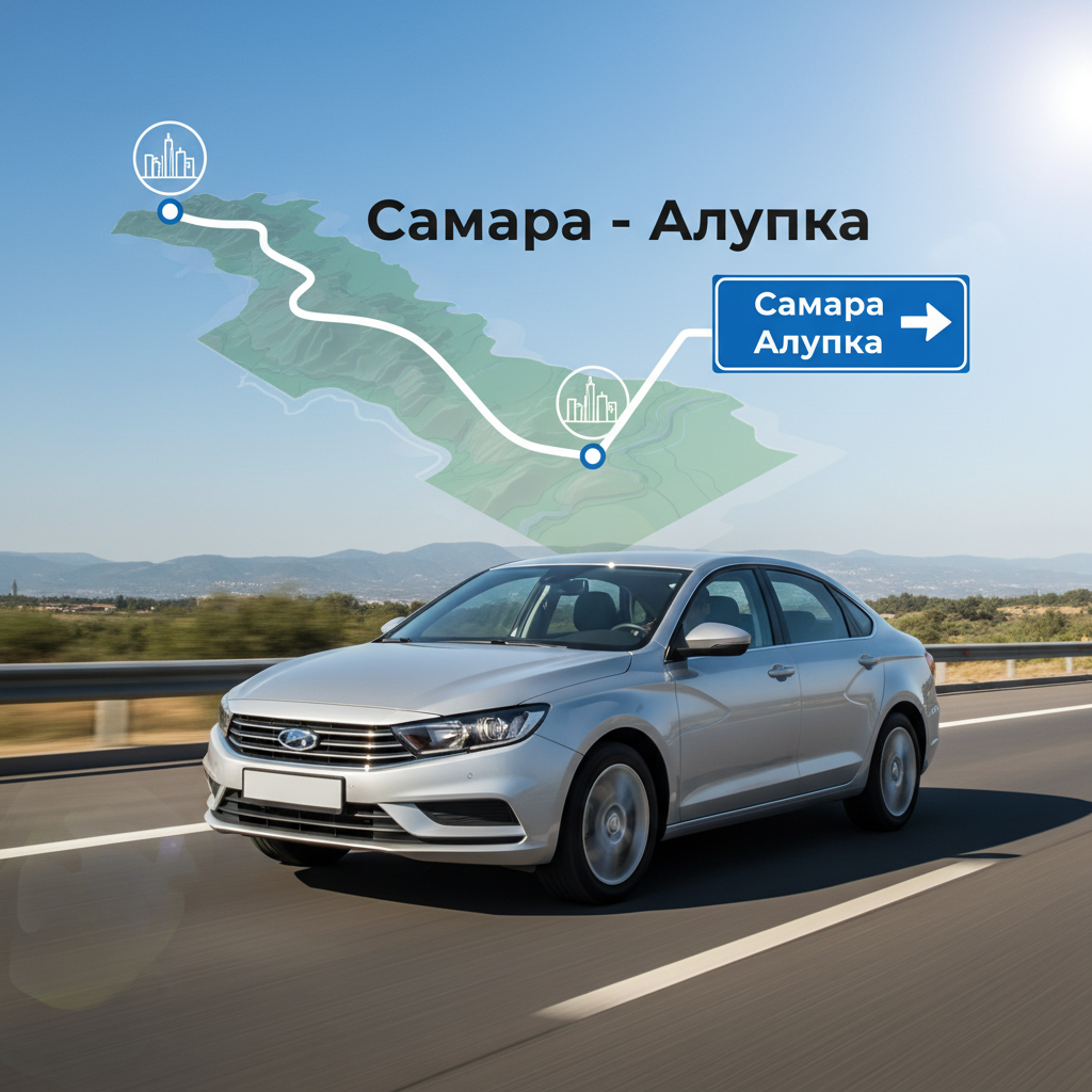 Маршрут такси Самара Алупка на автомобиле