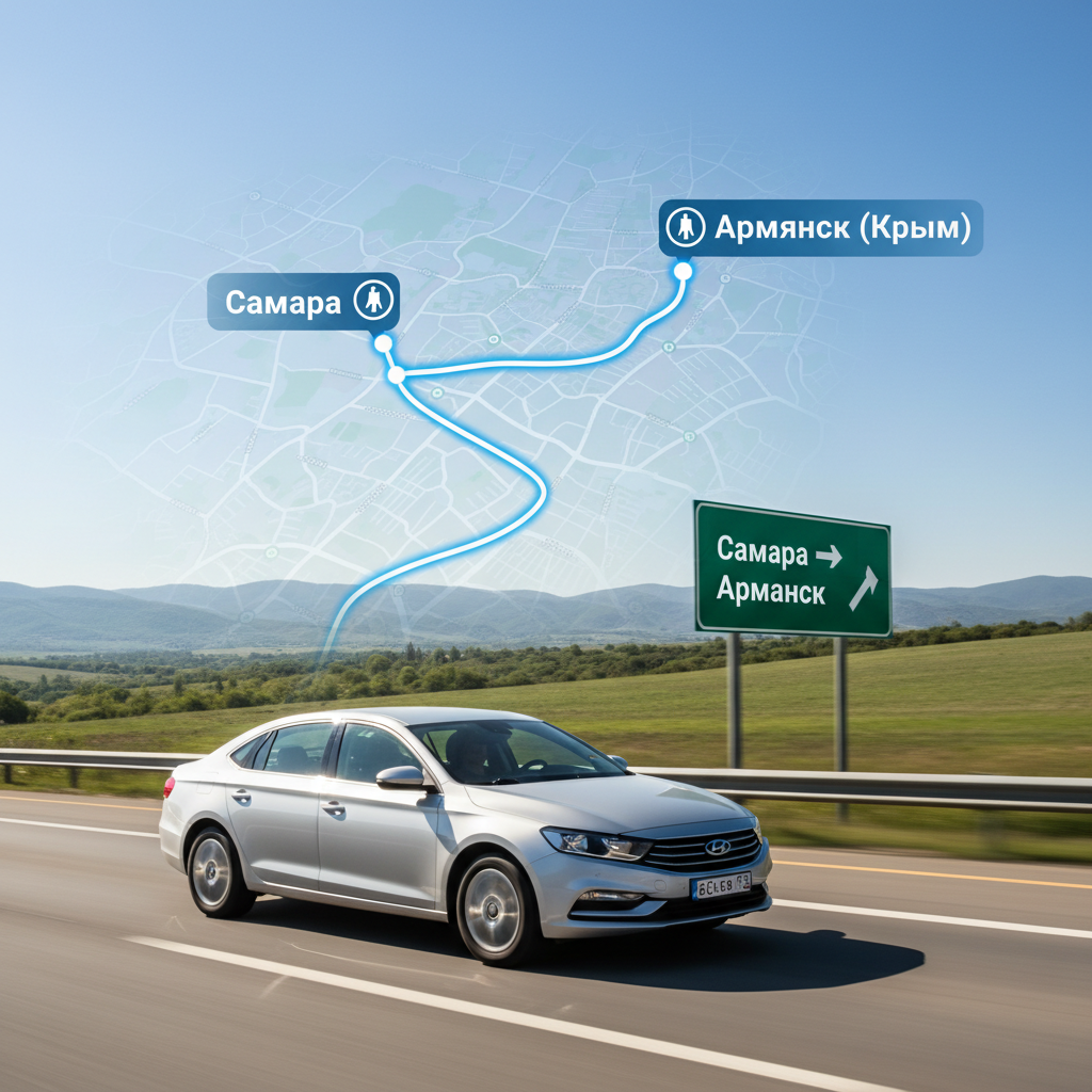 Маршрут такси Самара Армянск на автомобиле