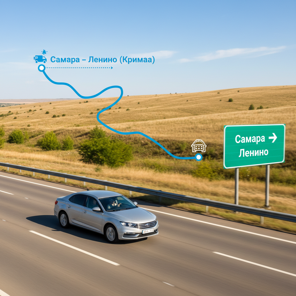 Маршрут такси Самара Ленино на автомобиле