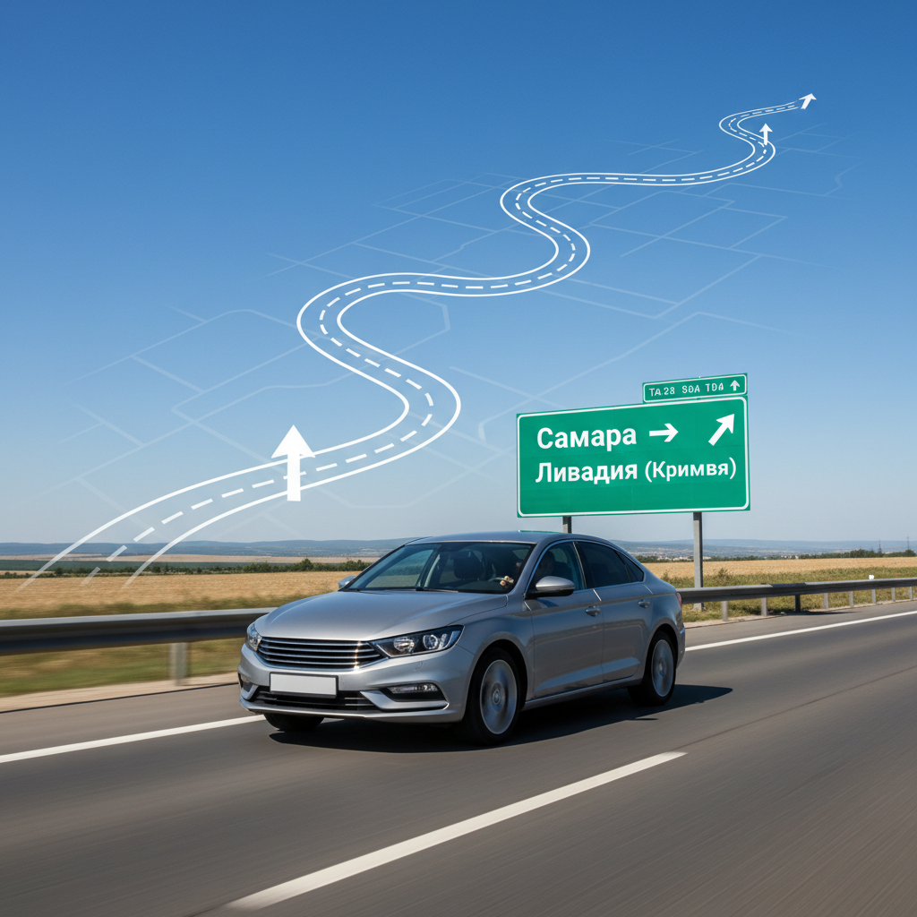 Маршрут такси Самара Ливадия на автомобиле