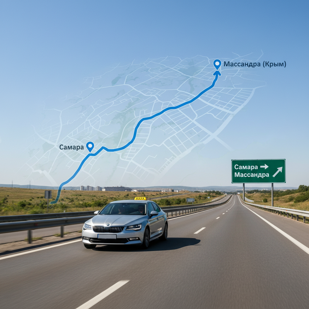 Маршрут такси Самара Массандра на автомобиле