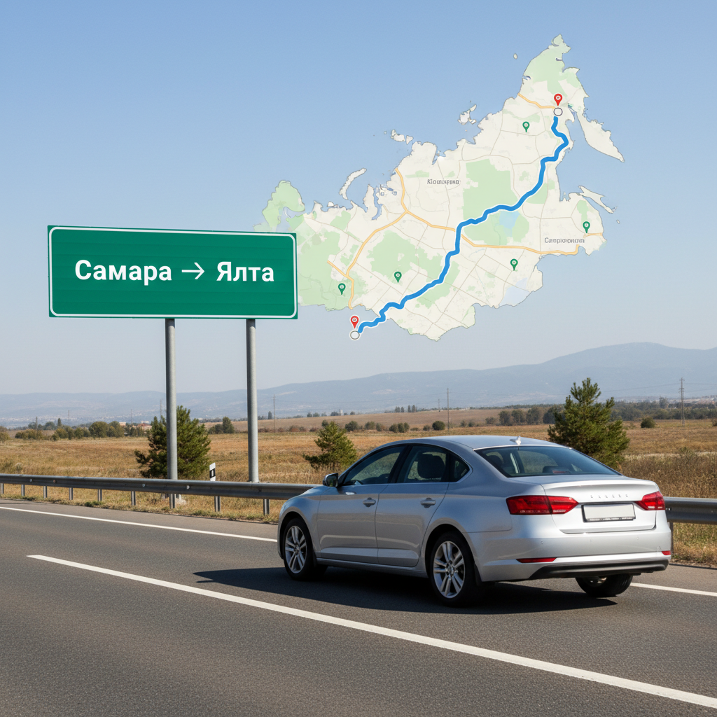 Маршрут такси Самара Ялта на автомобиле
