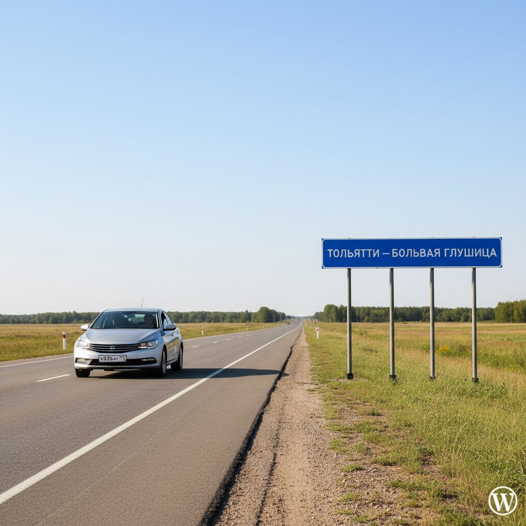 Автомобиль на маршруте Тольятти — Большая Глушица