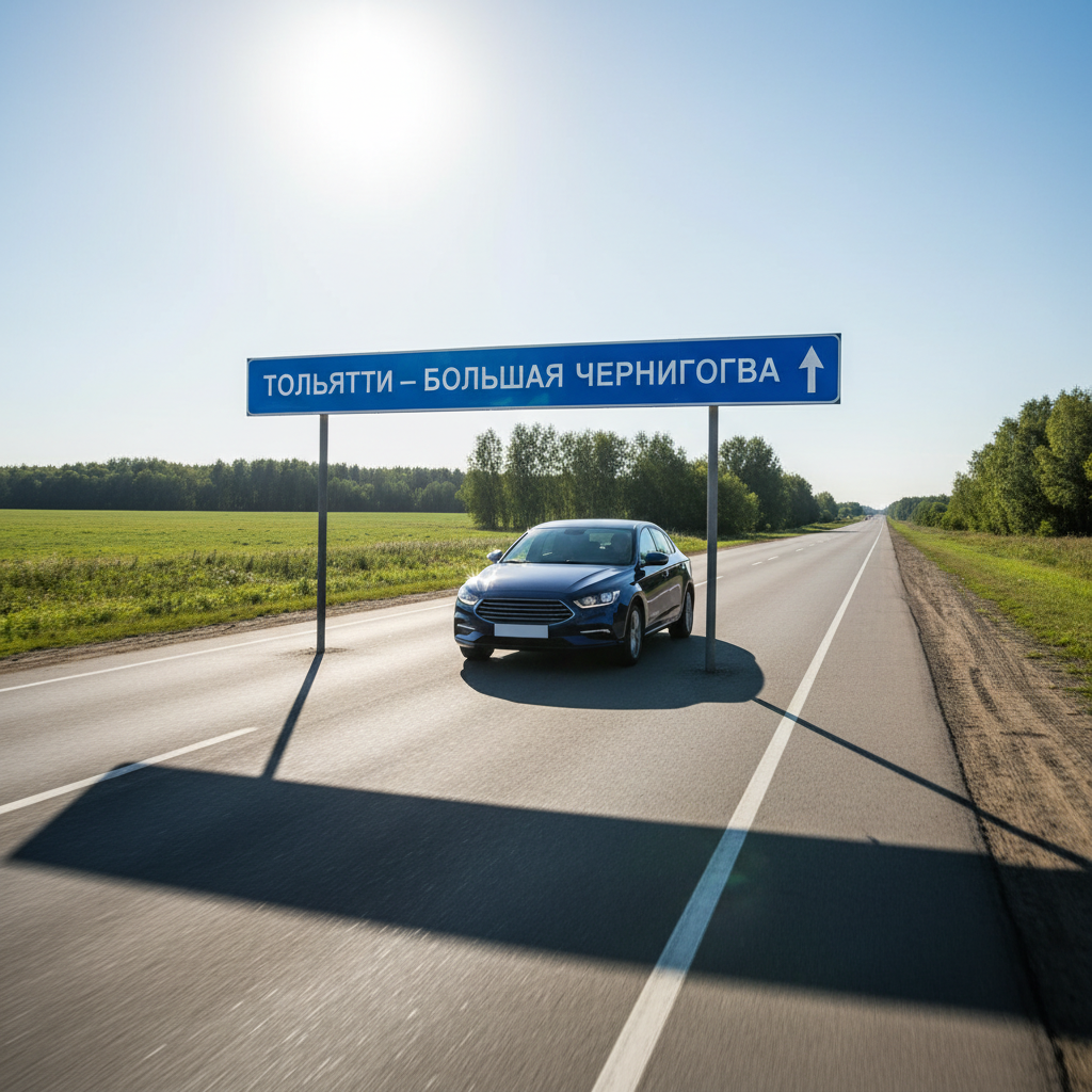 Автомобиль на маршруте Тольятти — Большая Черниговка